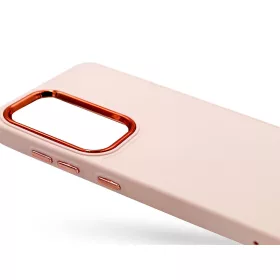   Haffner Frame szilikon tok - Samsung SM-S921 Galaxy S24 - pink