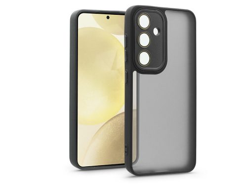 Haffner Variete tok kameravédő lencsevédő üveggel - Samsung SM-S926 Galaxy S24+ - fekete