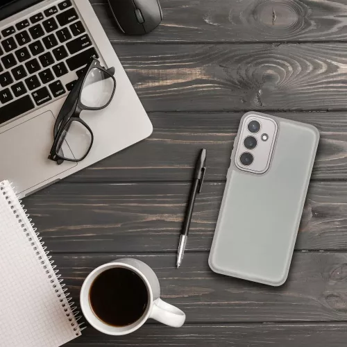 Haffner Variete tok kameravédő lencsevédő üveggel - Samsung SM-S926 Galaxy S24+ - szürke
