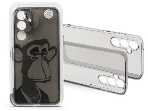 Haffner Gray Monkey szilikon tok - Samsung SM-S926 Galaxy S24+ - átlátszó