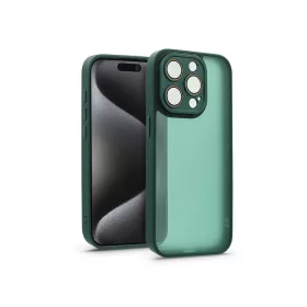   Haffner Variete tok kameravédő lencsevédő üveggel - Apple iPhone 15 Pro - sötétzöld