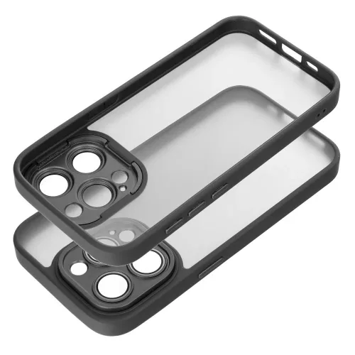 Haffner Variete tok kameravédő lencsevédő üveggel - Apple iPhone 15 Pro - fekete