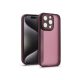 Haffner Variete tok kameravédő lencsevédő üveggel - Apple iPhone 15 Pro Max - bíbor