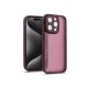 Haffner Variete tok kameravédő lencsevédő üveggel - Apple iPhone 15 Pro Max - bíbor