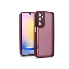   Haffner Variete tok kameravédő lencsevédő üveggel - Samsung SM-A256 Galaxy A25 5G - bíbor