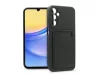 Haffner Card Case kártyatartós szilikon tok - Samsung A155 Galaxy A15 4G/5G - fekete