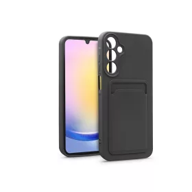   Haffner Card Case kártyatartós szilikon tok - Samsung SM-A256 Galaxy A25 5G - fekete
