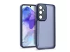 Haffner Variete tok kameravédő lencsevédő üveggel - Samsung SM-A556 Galaxy A55 5G - sötétkék