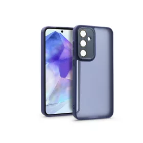   Haffner Variete tok kameravédő lencsevédő üveggel - Samsung SM-A556 Galaxy A55 5G - sötétkék