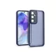 Haffner Variete tok kameravédő lencsevédő üveggel - Samsung SM-A556 Galaxy A55 5G - sötétkék