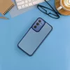 Haffner Variete tok kameravédő lencsevédő üveggel - Samsung SM-A556 Galaxy A55 5G - sötétkék