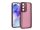 Haffner Variete tok kameravédő lencsevédő üveggel - Samsung SM-A556 Galaxy A55 5G - bíbor