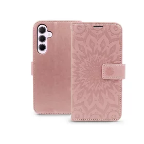   Haffner Mezzo Book Flip oldalra nyíló tok - Samsung SM-A356 Galaxy A35 5G - mandala rosegold
