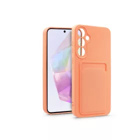   Haffner Card Case kártyatartós szilikon tok - Samsung SM-A356 Galaxy A35 5G - pink