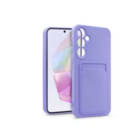   Haffner Card Case kártyatartós szilikon tok - Samsung SM-A356 Galaxy A35 5G - lila