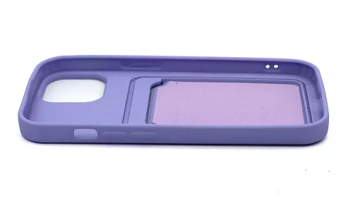 Haffner Card Case kártyatartós szilikon tok - Samsung SM-A356 Galaxy A35 5G - lila