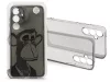 Haffner Gray Monkey szilikon tok - Samsung SM-A256 Galaxy A25 5G - átlátszó