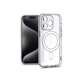   Haffner Frost Mag Cover kameravédős szilikon tok - Apple iPhone 15 Pro - átlátszó