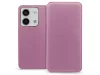 Haffner Dual Pocket Flip oldalra nyíló tok - Xiaomi Redmi Note 13 5G - pink