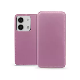   Haffner Dual Pocket Flip oldalra nyíló tok - Xiaomi Redmi Note 13 5G - pink