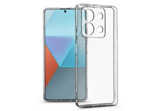 Haffner Premium Clear Case kameravédős szilikon tok - Xiaomi Redmi Note13Pro 5G/PocoX6 5G - átlátszó