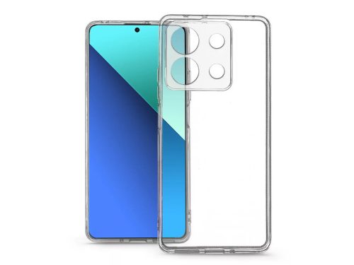 Haffner Clear Case kameravédős szilikon tok - Xiaomi Redmi Note 13 4G - átlátszó