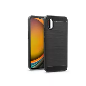   Haffner Carbon szilikon tok - Samsung SM-G556B Galaxy Xcover 7 - fekete