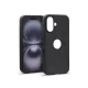 Haffner Carbon szilikon tok - Apple iPhone 16 - fekete