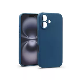 Haffner Matt szilikon tok - Apple iPhone 16 - kék