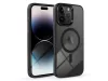 Haffner Edge Mag Cover szilikon tok - Apple iPhone 16 Pro - fekete/átlátszó