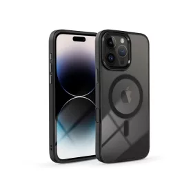   Haffner Edge Mag Cover szilikon tok - Apple iPhone 16 Pro - fekete/átlátszó