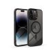 Haffner Edge Mag Cover szilikon tok - Apple iPhone 16 Pro - fekete/átlátszó