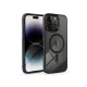 Haffner Edge Mag Cover szilikon tok - Apple iPhone 16 Pro - fekete/átlátszó