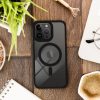 Haffner Edge Mag Cover szilikon tok - Apple iPhone 16 Pro - fekete/átlátszó