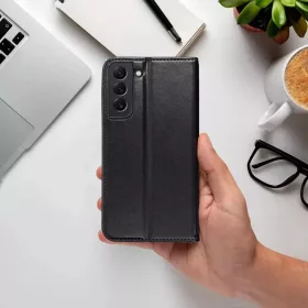   Haffner Smart Magneto Book Flip oldalra nyíló tok - Samsung SM-S931 Galaxy S25 -fekete