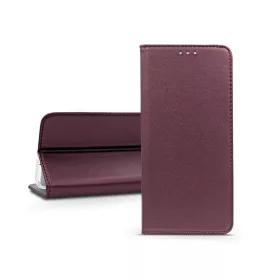   Haffner Smart Magneto Book Flip oldalra nyíló tok - Samsung SM-S931 Galaxy S25 - bordó