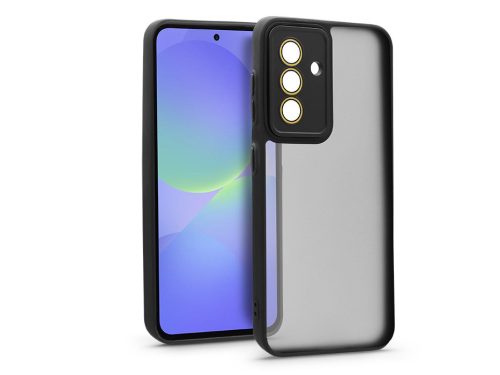 Haffner Variete tok kameravédő lencsevédő üveggel - Samsung SM-A366 Galaxy A36 5G - fekete