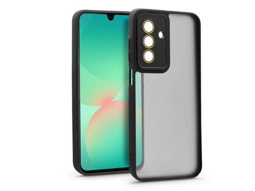 Haffner Variete tok kameravédő lencsevédő üveggel - Samsung SM-A266 Galaxy A26 5G - fekete