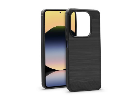 Haffner Carbon szilikon tok - Xiaomi Redmi Note 14 5G - fekete
