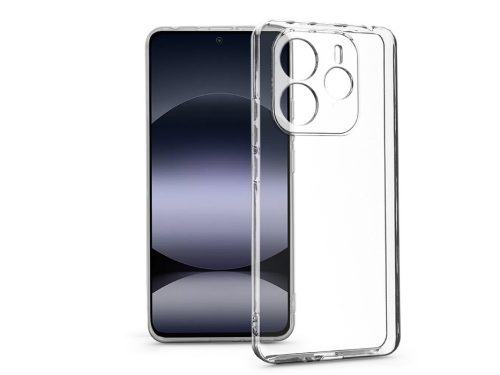 Haffner Clear Case kameravédős szilikon tok - Xiaomi Redmi Note 14 4G/Note 14 5G- átlátszó