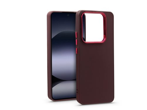 Haffner Frame szilikon tok - Xiaomi Redmi Note 14 5G - bíbor