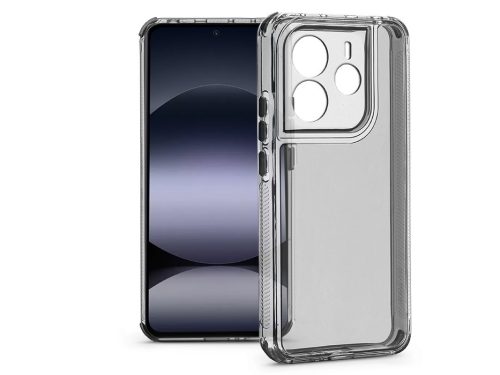 Haffner Matrix Clear kameravédős szilikon tok - Xiaomi Redmi Note 14 5G - átlátszó
