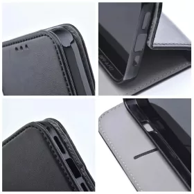   Haffner Smart Magneto Book Flip oldalra nyíló tok - Samsung Galaxy A17 4G/A17 5G/A18 - fekete