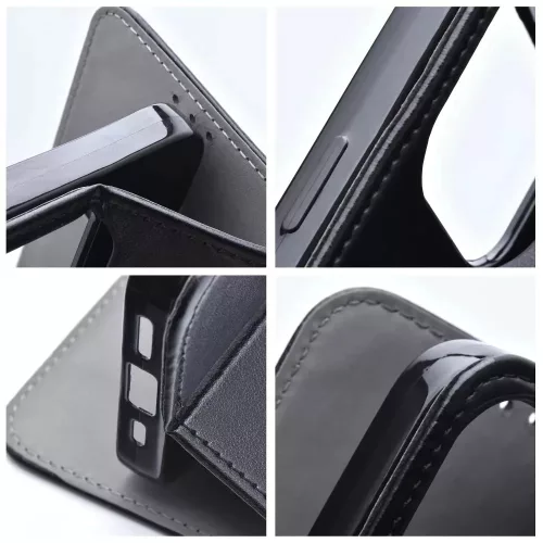Haffner Smart Magneto Book Flip oldalra nyíló tok - Samsung Galaxy A17 4G/A17 5G/A18 - fekete