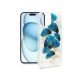 Haffner Gold Glam szilikon tok - Apple iPhone 15 Plus - leaves