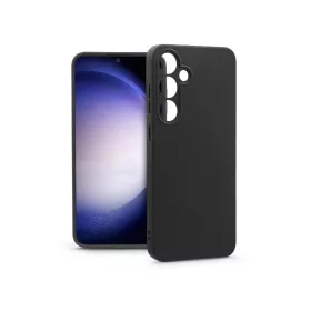  Haffner Matt szilikon tok - Samsung SM-S926 Galaxy S24+ - fekete