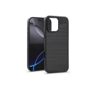   Haffner Carbon szilikon tok - Apple iPhone 16 Pro Max - fekete
