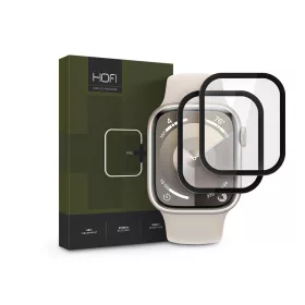   HOFI Hybrid Pro+ Glass - Apple Watch Series 7/8/9 (41 mm) üvegfólia - 2 db/cs - fekete
