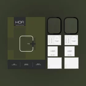   HOFI Hybrid Pro+ Glass - Apple Watch Series 7/8/9 (41 mm) üvegfólia - 2 db/cs - fekete