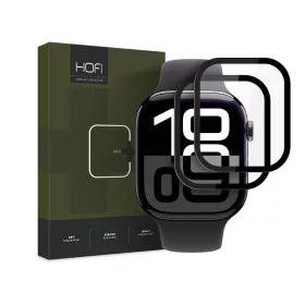   HOFI Hybrid Pro+ Glass - Apple Watch Series 10/11 (46 mm) üvegfólia - 2 db/cs - fekete